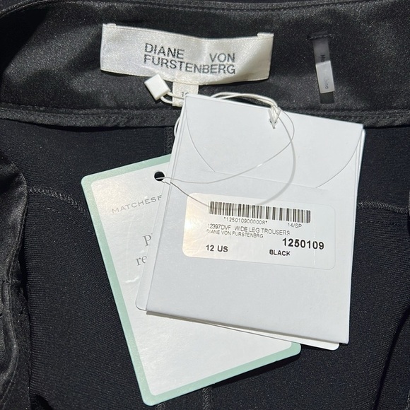 Diane Von Furstenberg Garnett Satin Waist Trousers - Picture 6 of 9